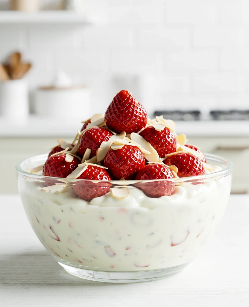 Mousse di yogurt e fragole